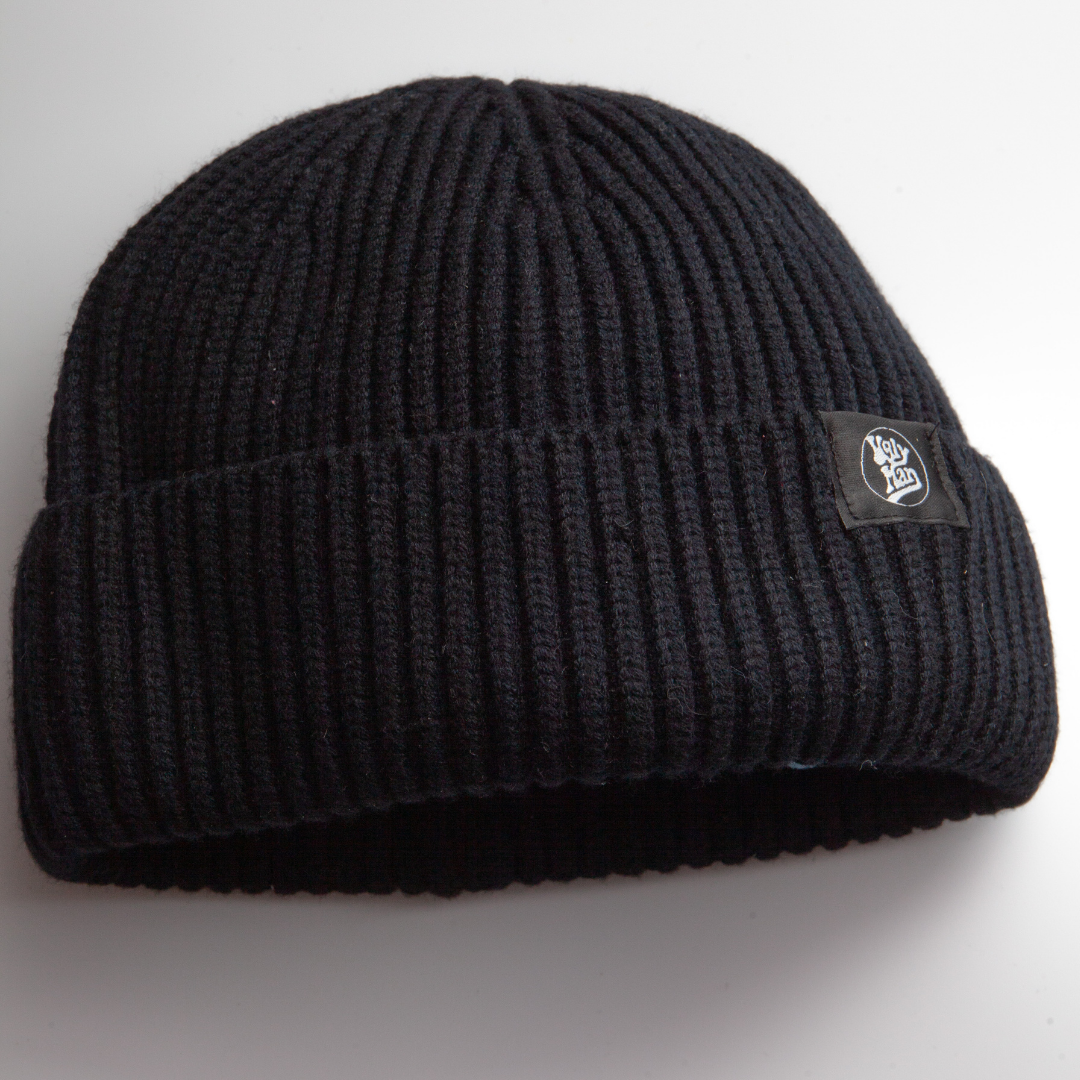 Black Fisherman Beanie