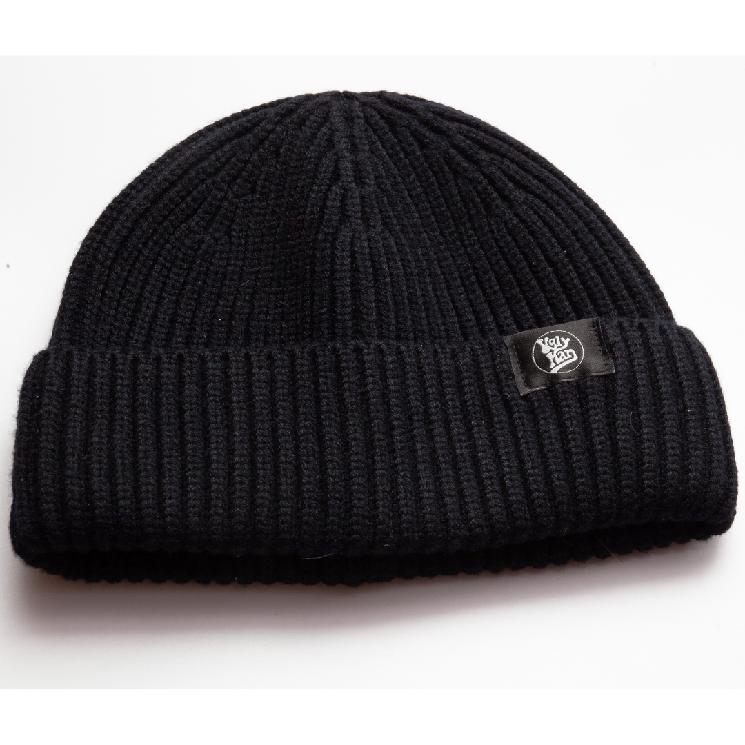 Black Fisherman Beanie