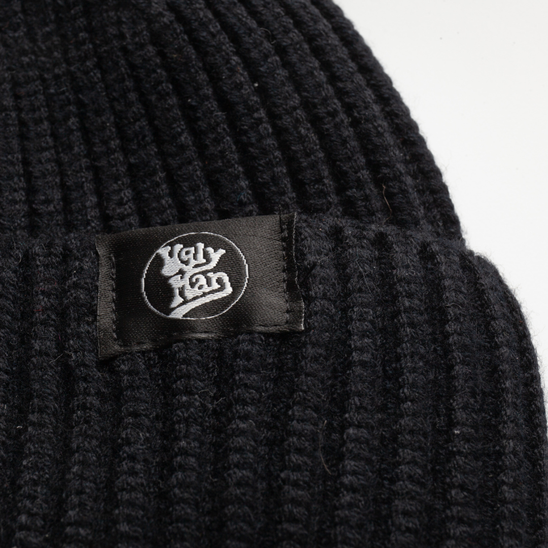 Black Fisherman Beanie