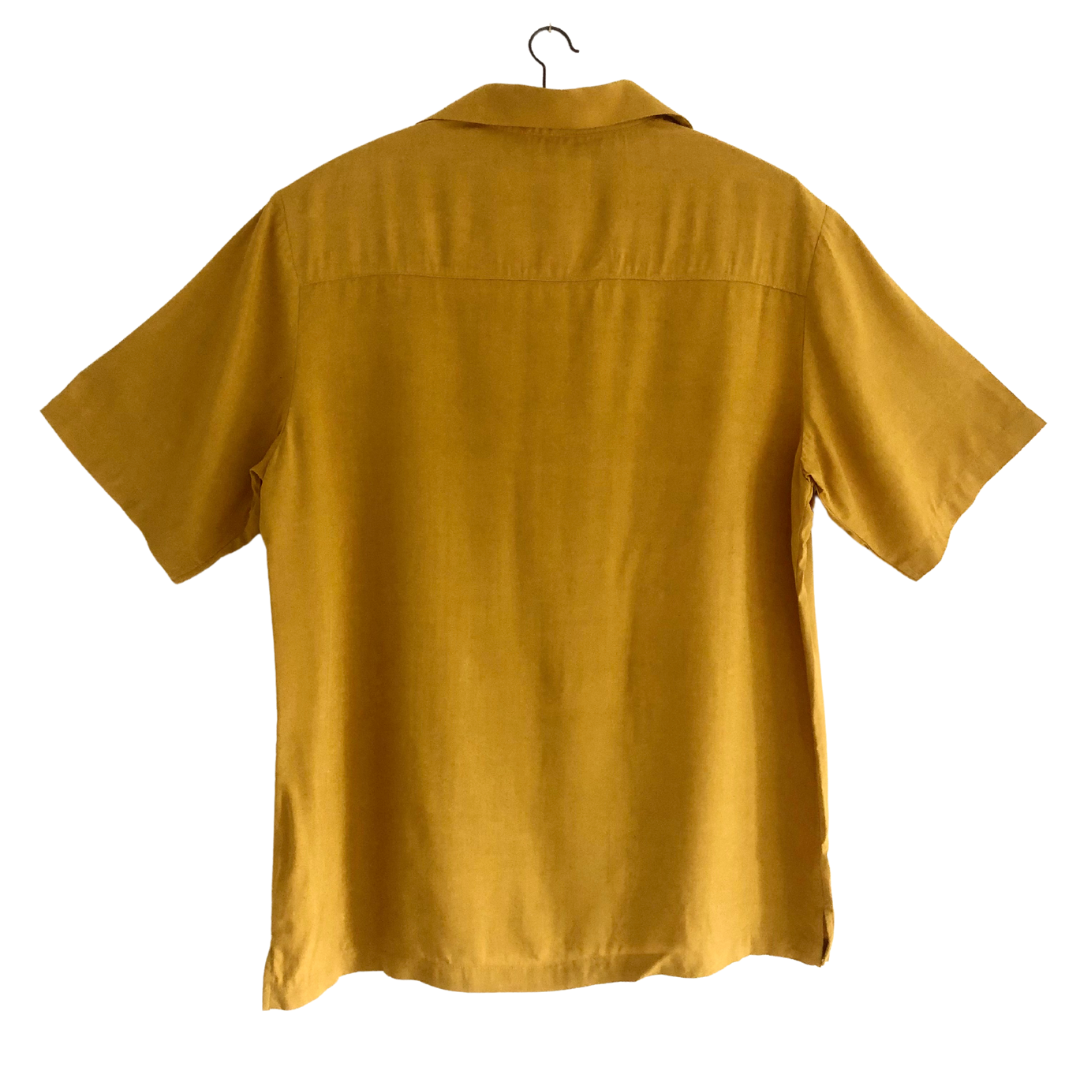 Mustard 70’s collar short sleeve shirt