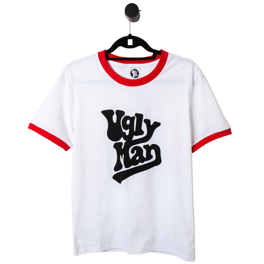 White / Red ringer T-shirt